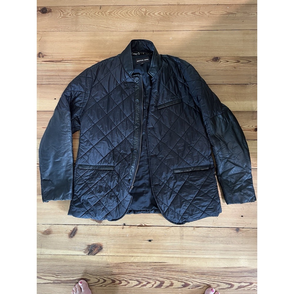 Michael Kors Black Lightweight Gorgeous Puffer Jacket Mens Size 46R